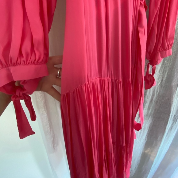 NWT Munthe Helmut Satin Wrap Dress - Picture 10 of 11